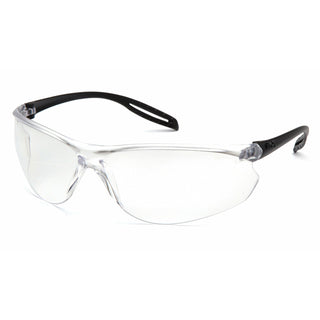 Pyramex S9710ST Clear H2X Anti-Fog Lens with Black Temples