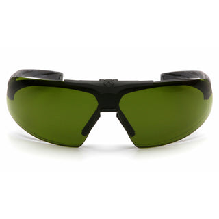 Pyramex SB4960STP Onix Plus -  Clear Anti-Fog Lens / 3.0 IR Filter Flip Lens with Black Frame