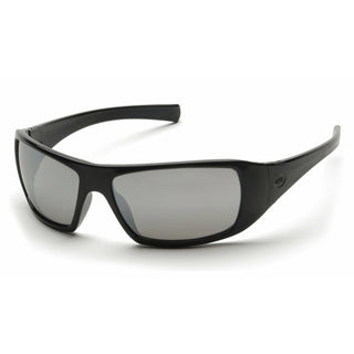 Pyramex SB5670D Goliath Silver Mirror Lens with Black Frame