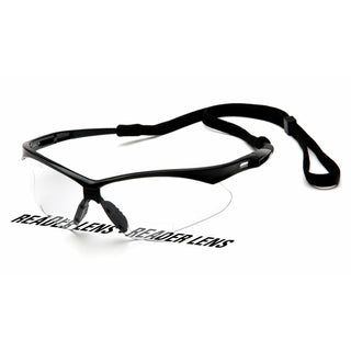 Pyramex SB6310SPR15 Pmxtreme Clear +1.5 Reader Lens with Black Frame and Cord