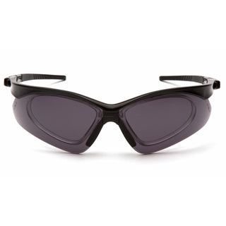 Pyramex SB6320STRX PMXTREME Gray Anti-Fog Lens with Black Frame and Cord
