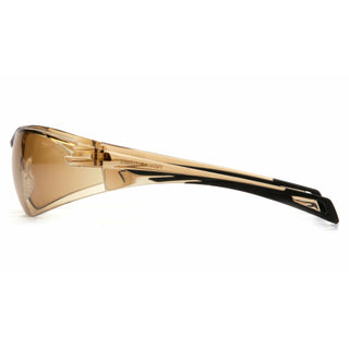 Pyramex SB7138S PMXSLIM Sandstone Bronze Lens with Black Temples