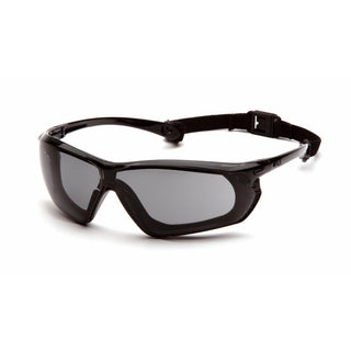 Pyramex SBG10620DT Clear H2X Anti-Fog Lens with Black and Gray Frame