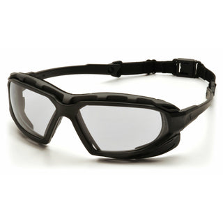 Pyramex SBG5010DT Highlander Plus Clear H2X Anti-Fog Lens with Black/Gray Frame