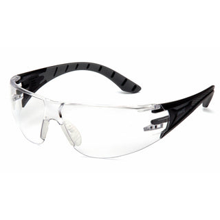 Pyramex SBG9610S Endeavor Plus Clear Lens with Black and Gray Temples