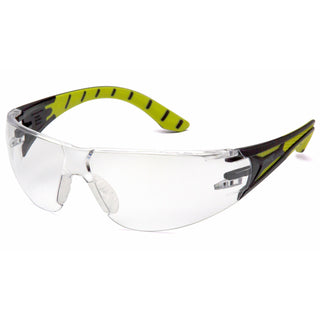 Pyramex SBGR9610ST Endeavor Plus Clear H2X Anti-Fog Lens with Black and Green Temples