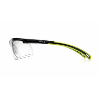 Pyramex SBL8610DTM Ever-lite- Clear H2MAX Anti-Fog Lens with Black/Lime Frame
