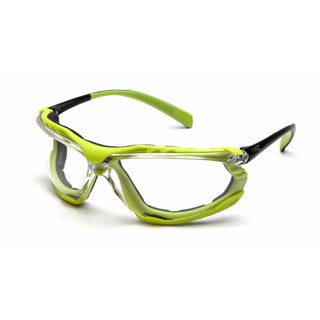 Pyramex SBL9310STM Proximity Clear H2MAX Anti-Fog Lens with Black/Lime Frame