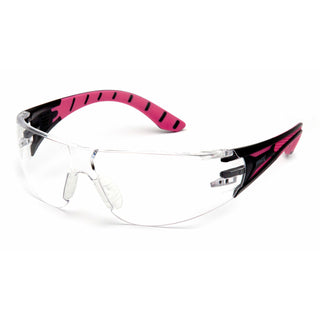 Pyramex SBP9610ST Endeavor Plus Clear H2X Anti-Fog Lens with Black and Pink Temples