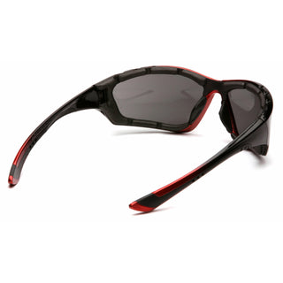 Pyramex SBR8720DTP Accurist Gray Anti-Fog Lens with Padded Black/Red Frame