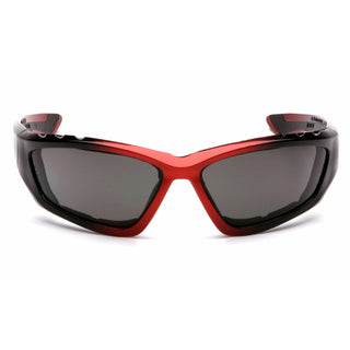 Pyramex SBR8720DTP Accurist Gray Anti-Fog Lens with Padded Black/Red Frame
