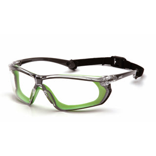 Pyramex SGL10610DT Pyramex Safety - Gray-lime frame / clear H2X anti-fog lens