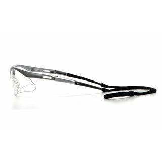 Pyramex SS6310SP Pmxtreme Clear Lens with Silver Frame and Cord