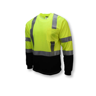 Radians ST21B Type R Class 3 Long Sleeve Black Bottom T-Shirt