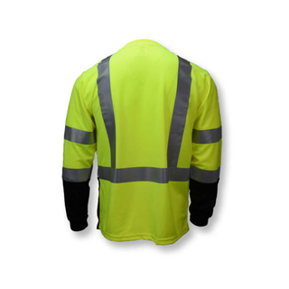 Radians ST21B Type R Class 3 Long Sleeve Black Bottom T-Shirt