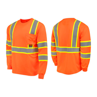 Radians ST41-3 Class 3 Mesh Long Sleeve T-Shirt with Contrast Trim