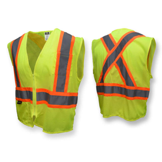 Radians SV22X Economy Mesh X-Back Type R Class 2 Safety Vest with Two-Tone Trim