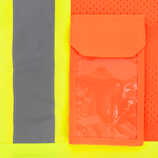 Radians SV232-3 Two Tone Surveyor Type R Class 3 Mesh Safety Vest with Dual Side Zippers
