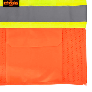 Radians SV232-3 Two Tone Surveyor Type R Class 3 Mesh Safety Vest with Dual Side Zippers