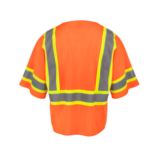 Radians SV232-3 Two Tone Surveyor Type R Class 3 Mesh Safety Vest with Dual Side Zippers