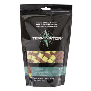 NSI TM-RY-100P Red/Yellow Premium Wire Connector, 18-8 AWG Range, 100PC Pouch