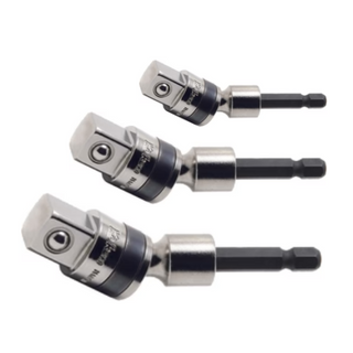 Ko-ken BBD024E/3 1/4 Hex Dr. Universal Adaptors 1/4, 1/2, 3/8 Square Dr. - 3 pieces