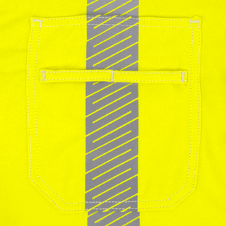 Neese VDH5VSH3 5.7 oz Vented Type R Class 3 Segmented Tape DH Air Workshirt - Fluorescent Yellow