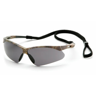 Pyramex SCM6320STP Pmxtreme Gray Anti-Fog Lens with Camo Frame, Black Cord