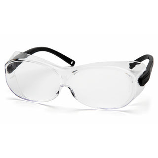 Pyramex S7510SJ OTS XL Clear Lens with Black Temples