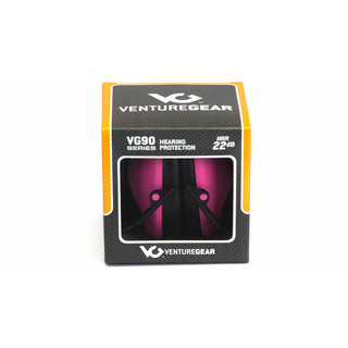 Pyramex VGPM9010PC Pink Earmuff NRR 24 db Low Profile Hearing Protector VG Clamshell