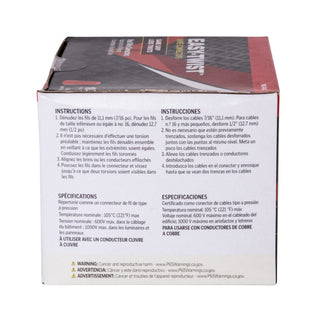 NSI WC-R-C Standard Red Wire Connector with Quick-Grip Spring, 100 Carton