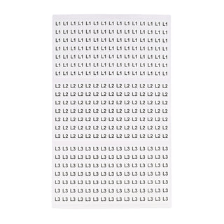 NSI WMB-7 Wire Marker Book L1,L2,L3