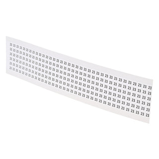 NSI WMC-23 Wire Marker Card - Vinyl Impregnated Cloth Marking Tape 1.5-In Long (#23) (36 Per Card)