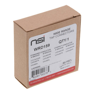 NSI WRD159 1 STR – 6 STR Aluminum Wide Range Tap – Dual-Rated/ACSR