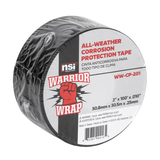 NSI WW-CP-201 Black All-Weather Corrosion Protection Tape, 2in Wide, 100ft Long