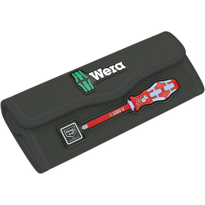 Wera 9476 Folding pouch for sets of up to 8 Kraftform Kompakt VDE Stainless, empty, 180 x 80 mm