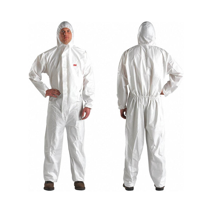 3M Disposable Protective Coverall 4545-XL, White, Type 5/6