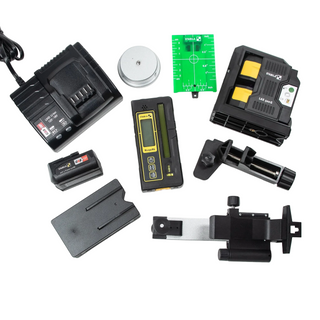Stabila 03521 LAX500G + REC230RG Cross-Line & Plumb Dots Laser & Line Receiver Kit