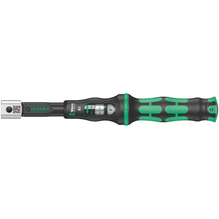 Wera Click-Torque X 1 torque wrench for insert tools, 2.5-25 Nm, 9x12 x 2.5-25 Nm