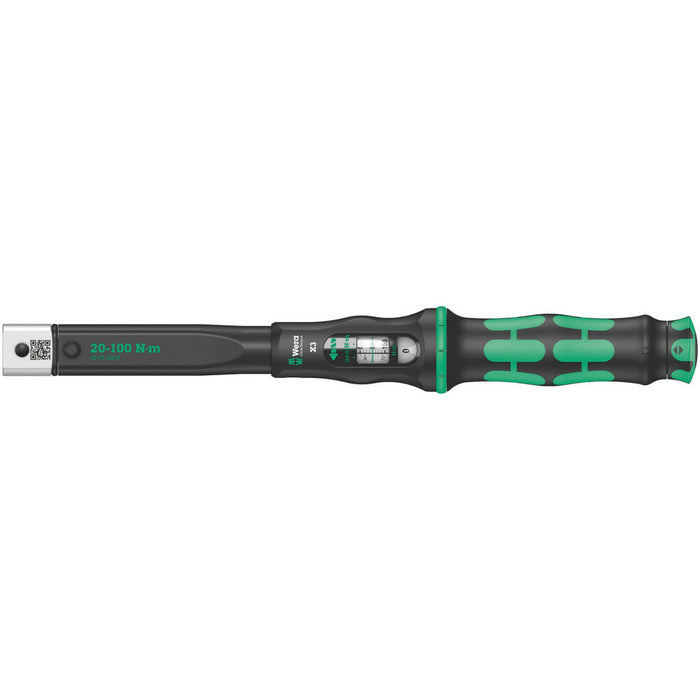 Wera Click-Torque X 3 torque wrench for insert tools, 20-100 Nm, 9x12 x 20-100 Nm