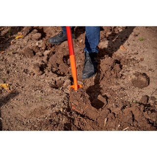 Corona SS 64224 Trench Shovel, 35 Degree, 4 in. Head, Solid-Core Fiberglass Handle