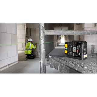 Stabila 03520 Cross-line laser LAX 500 G, 12 V system, 7-piece set, with rechargeable battery and charger