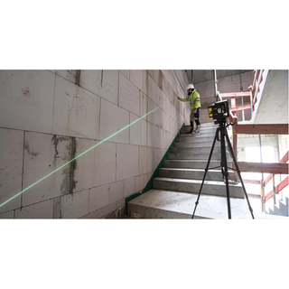 Stabila 03510 Cross-line laser LAX 500 G, 12 V system, 5-piece set, without rechargeable battery and charger