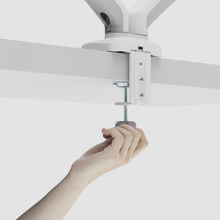 SilverStone ARM26W Dual Monitor Arm with Mechanical Springs and Plastic Armor