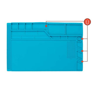 Velleman AS12 Welding Mat 550 x 350 mm, Blue