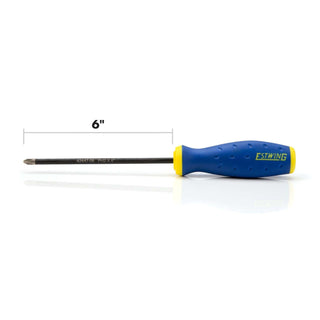 Estwing 42447-06 PH2 x 6-Inch Philips Magnetic Diamond Tip Screwdriver with Ergonomic Handle