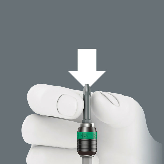 Wera 813 R Bitholding screwdriver with Rapidaptor quick-release chuck, 1/4" x 90 mm