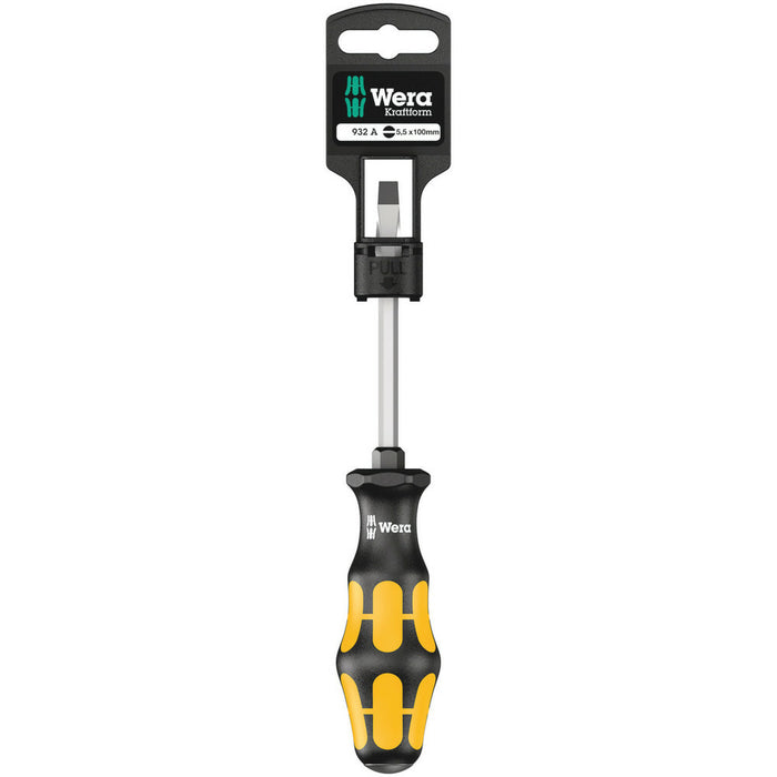 Wera 932 A SB Screwdriver for slotted screws, 1.6 x 9 x 150 mm