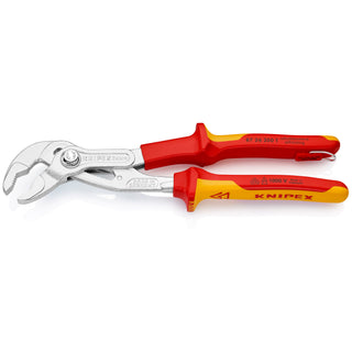 Knipex 87 26 250 T 10" Cobra® High-Tech Water Pump Pliers-1000V Insulated-Tethered Attachment