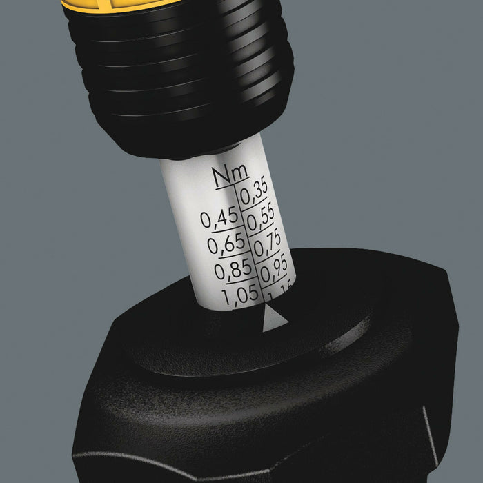 Wera Series 7400 Kraftform ESD adjustable torque screwdrivers (2.5-29.0 in.lbs.) with Rapidaptor quick-release chuck, 7445 ESD x 2.5-11.5 in. lbs.
